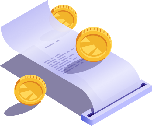 루시페이먼츠 영수증 일러스트